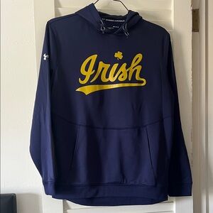 Under Armour Men's Navy and Gold Irish Hoodie
